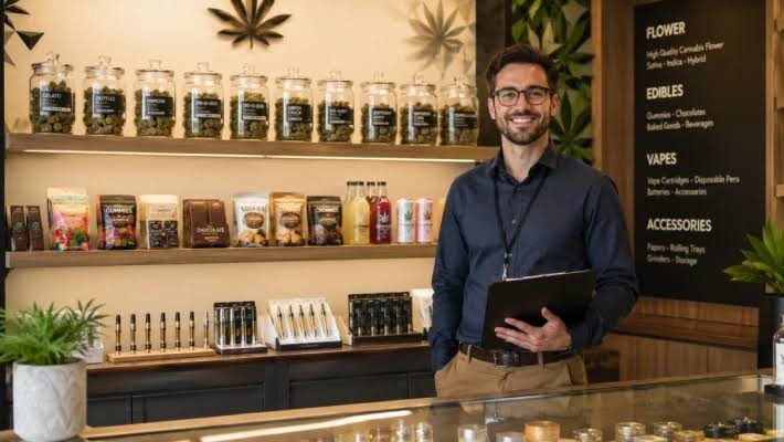 Customers locating top marijuana dispensaries near me options for premium botanical flower delivery.