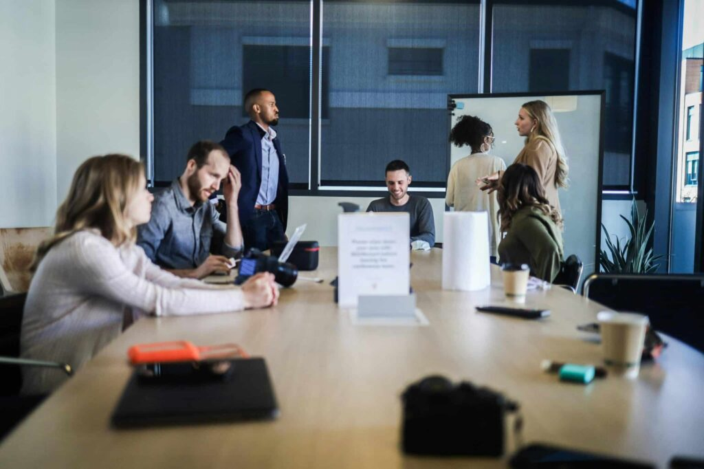 A professional office environment representing the transition from public street culture to secure alternative wellness planning.