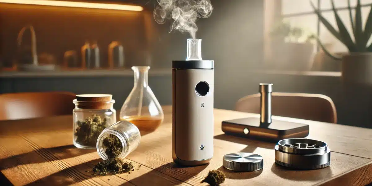 Stylish handheld thc vape device ready for smooth botanical vapor inhalation